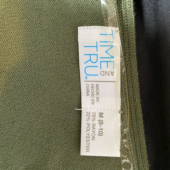 Olive Green Time and Tru Cardigan - Picture 4 of 4